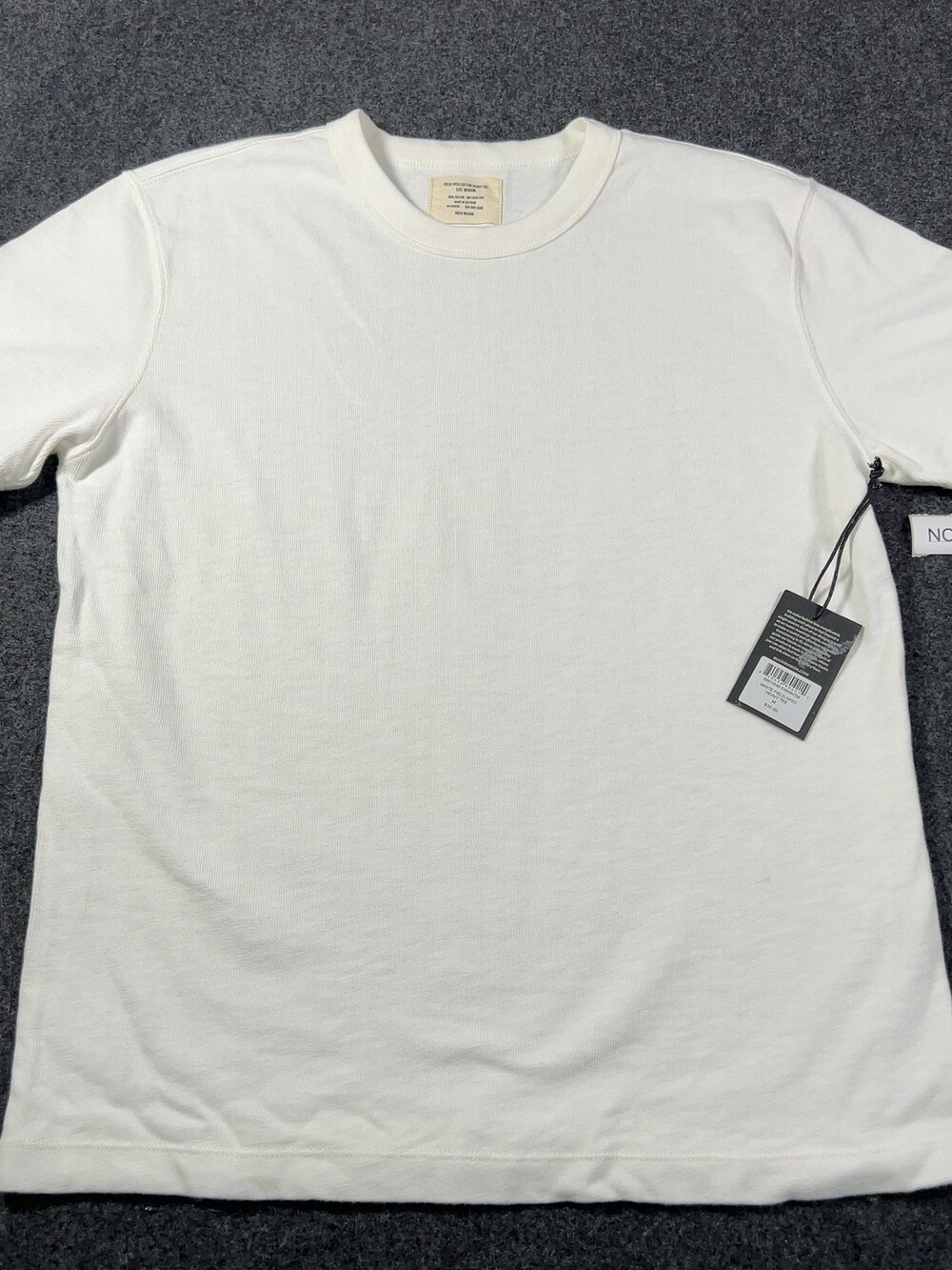 Buck Mason White Field-Spec Cotton Heavy Tee Mens Medium NWI Msrp55 [NC15]